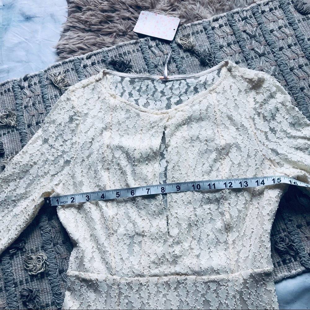 Free People NWT Lace Shearling Dress - Picture 8 of 8